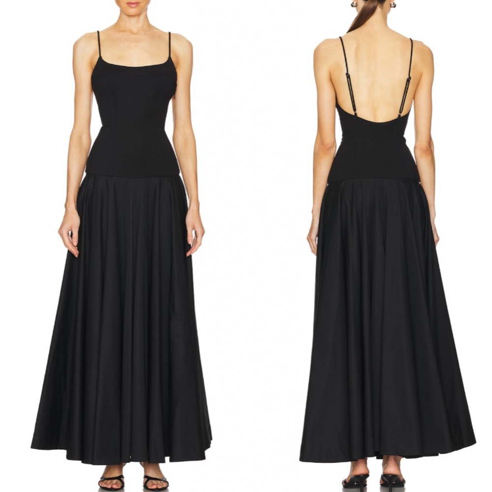 L'Academie Black Maxi Dress